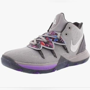 Nike Kyrie 5 GS Graffiti Atmosphere Grey MultiColor Youth Size 2.5